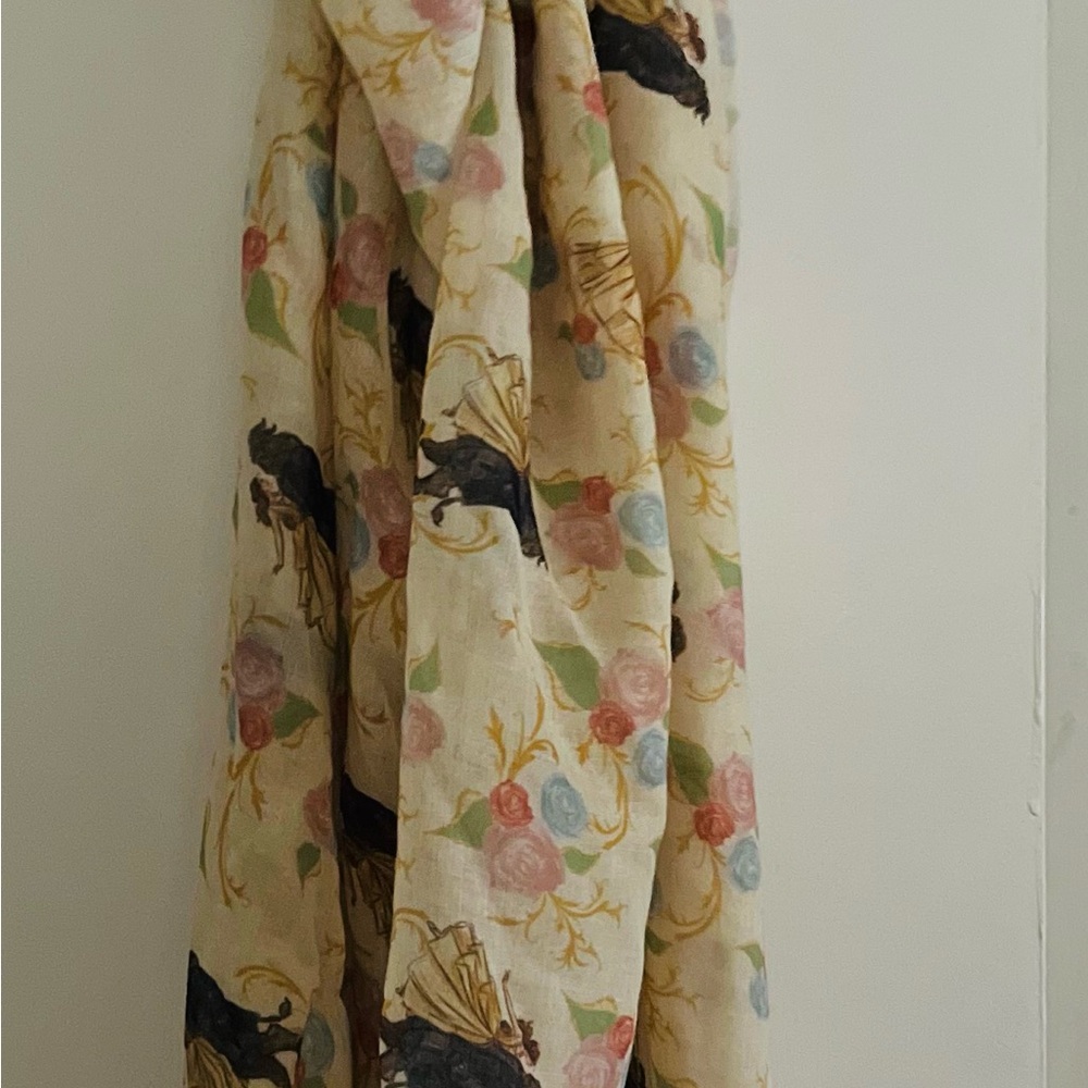 Disney Beauty and the Beast Floral Scarf/shawl NWT - image 3